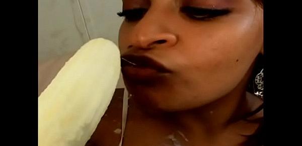  Black babe Star Armani licks cream from her leasbian girlfriend Fetish Fatale pussy then fucks  her with dildo